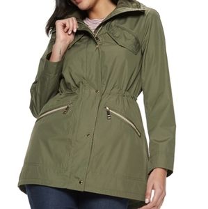 Nine West bonded zip front Anorak Parka XL
